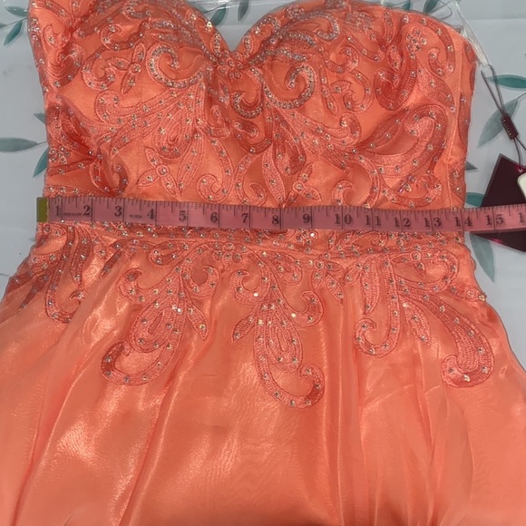 Juliet 772 Strapless Corset Back Party Dress - Picture 8 of 8